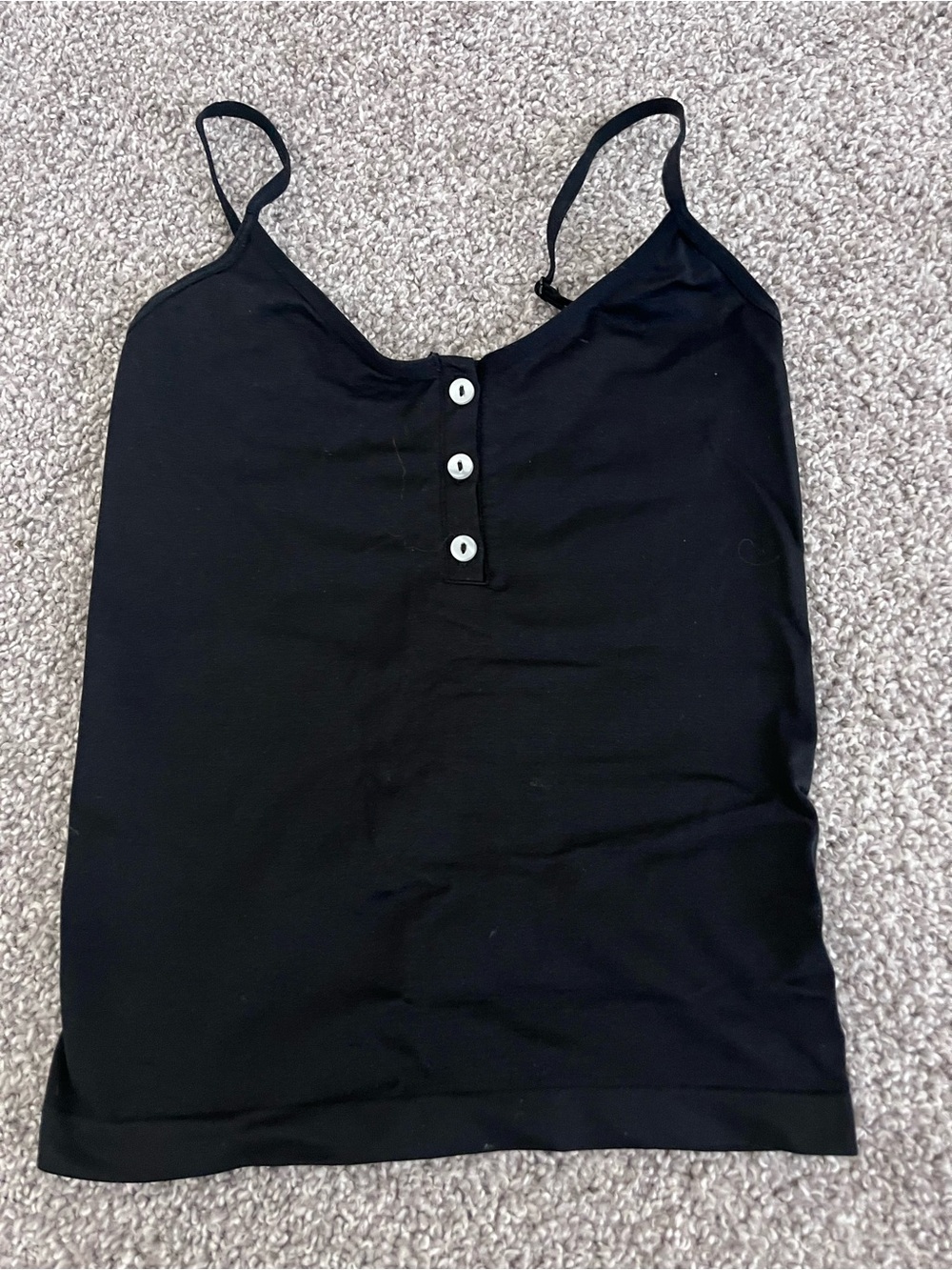 wild fable Seamless Black Henley Camisole Size XS